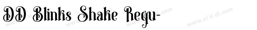 DD Blinks Shake Regu字体转换
